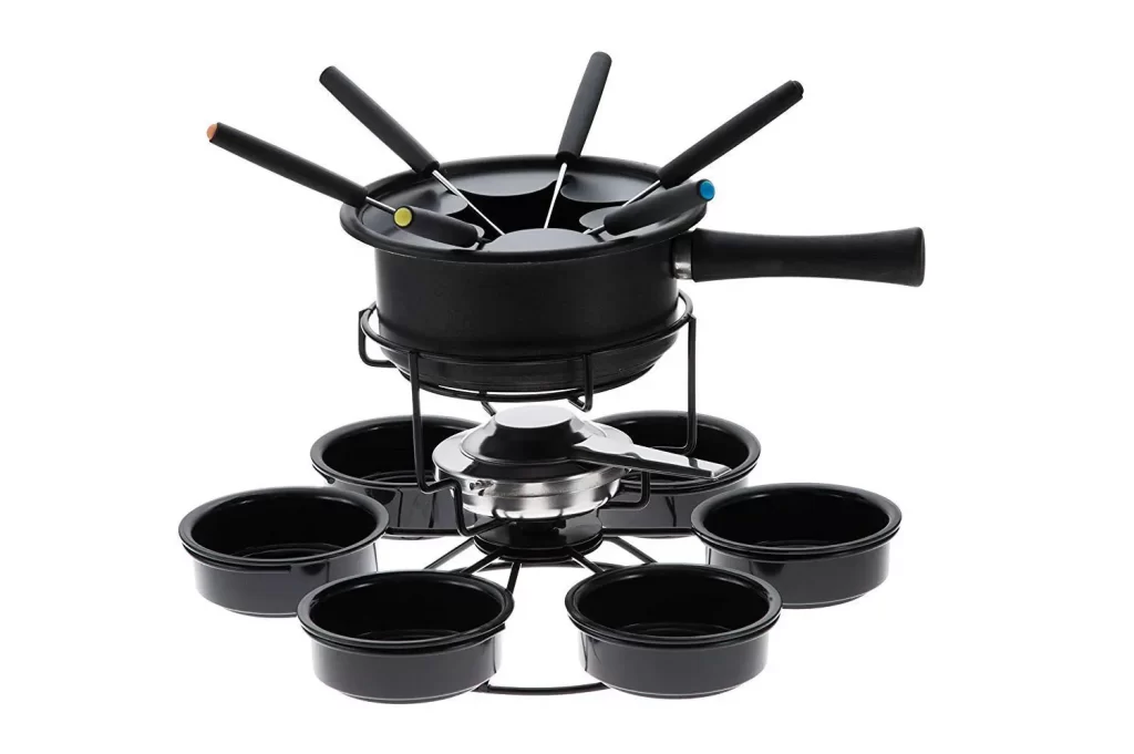 Conjunto Fondue Giratório Aspen 15 Peças - Forma Inox