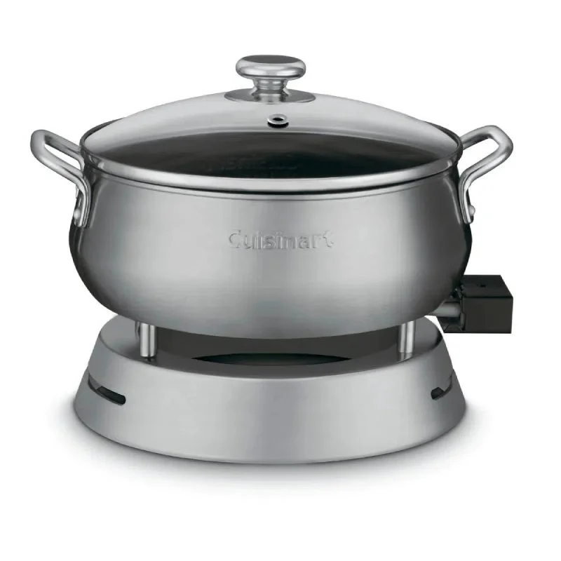 Panela Eletrica Para Fondue Cuisinart CFO-50CBBR 1000W 110V Aco Escovado