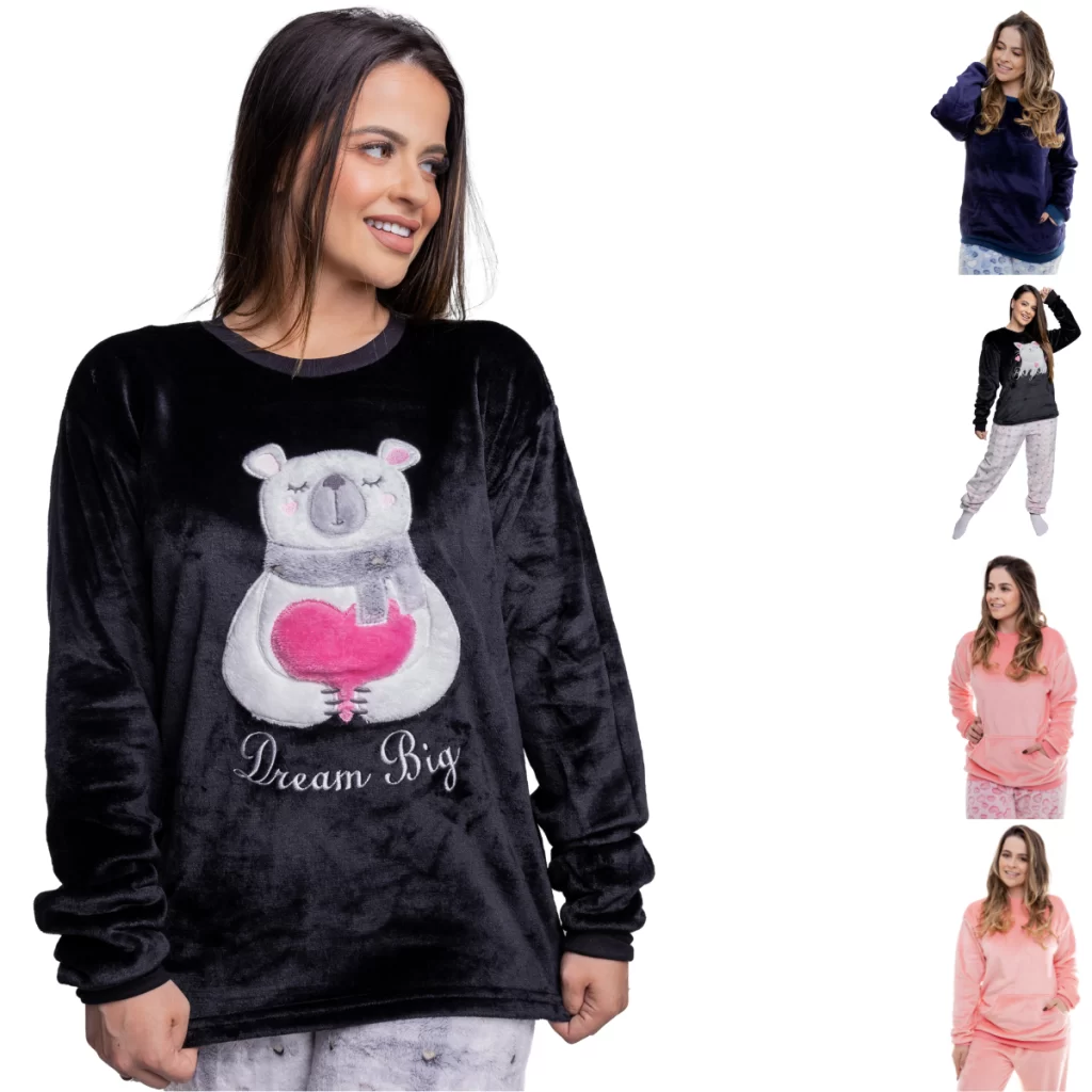 Pijama Inverno Feminino Size O Melhor Quentinho Soft Manga Longa Plus Fleece Plush Mulheres Adulto Frio Panda Dorminhoco
Pijama Inverno Feminino Size O Melhor Quentinho Soft Manga Longa Plus Fleece Plush Mulheres Adulto Frio Panda Dorminhoco
