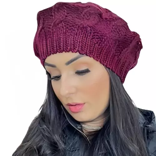 Touca Boina Feminina Moda Outono Inverno Diversas Cores
