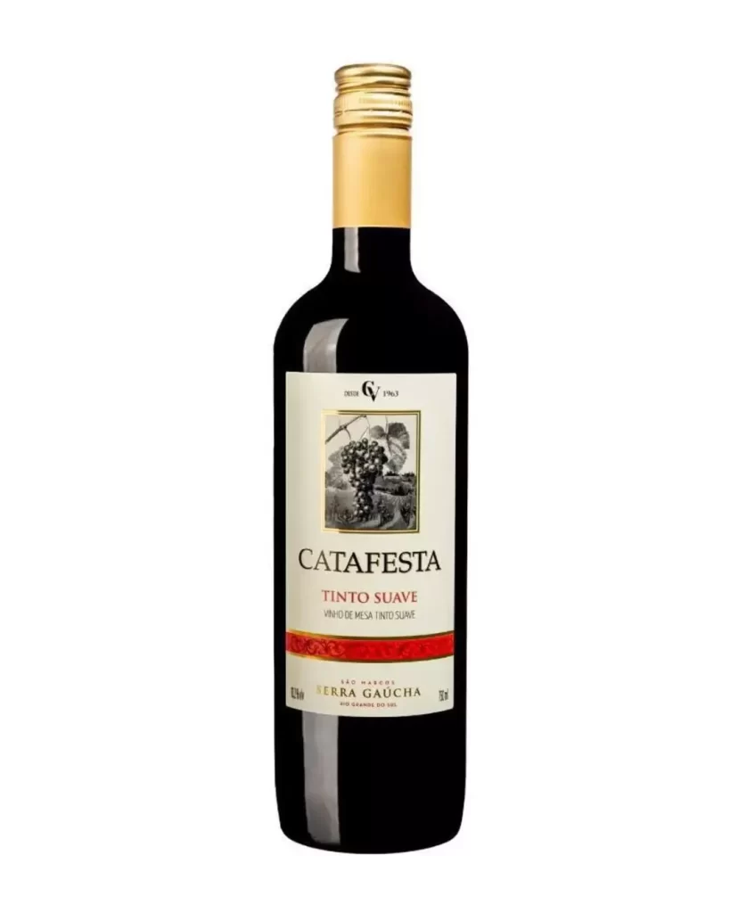 Vinho Tinto De Mesa Suave Tradicional CataFesta 750ML