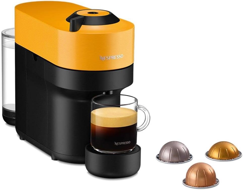 Cafeteira Nespresso Vertuo Pop Amarelo Manga para Café Espresso Manual - Gcv2br