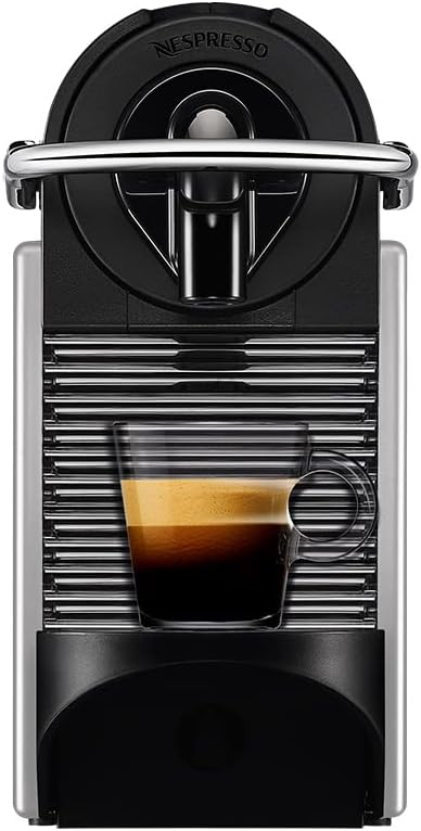 Nespresso Pixie Alumínio Cafeteira 110V, Máquina de café Espresso compacta para casa, cápsula elétrica automática (prata)