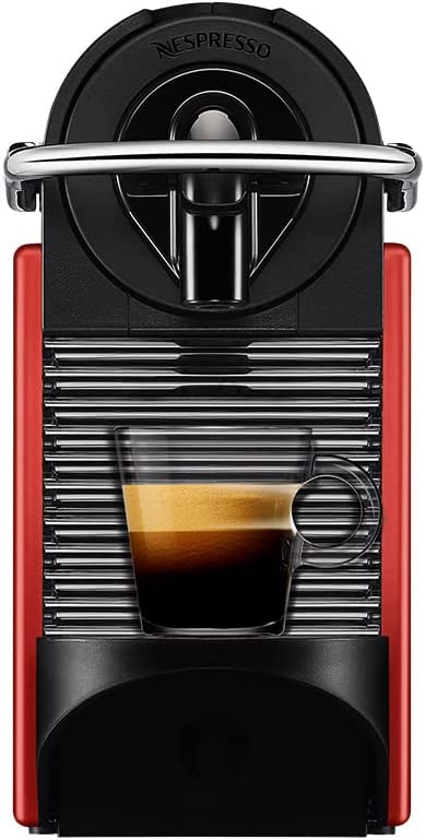 Nespresso Pixie Cafeteira 110V, Máquina de café Espresso compacta para casa, cápsula cápsula elétrica automática (vermelho)