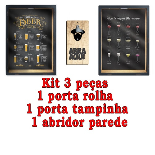 quadro porta tampinhas cerveja decorativo