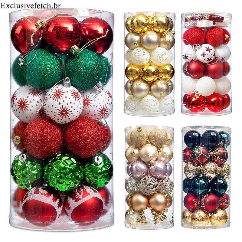 KIT-30-Bola-De-Natal-Ornamentos-Para-Decoracao-De-Arvore-De-Natal-Casamento-Feriado