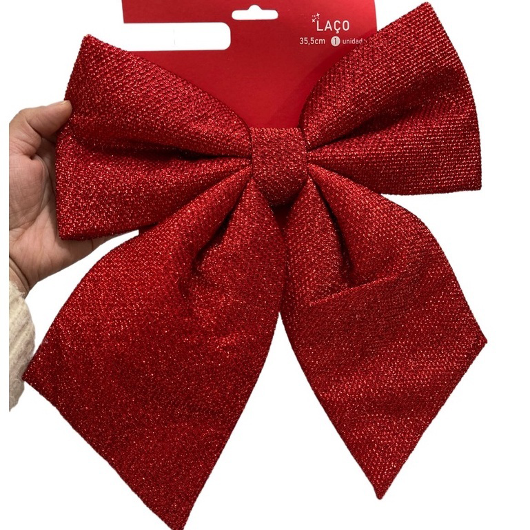 Laço De Enfeite Grande 41X38CM/35CM X32CM/30x26.5cm De Árvore De Natal Para Decoração De Festa De Natal