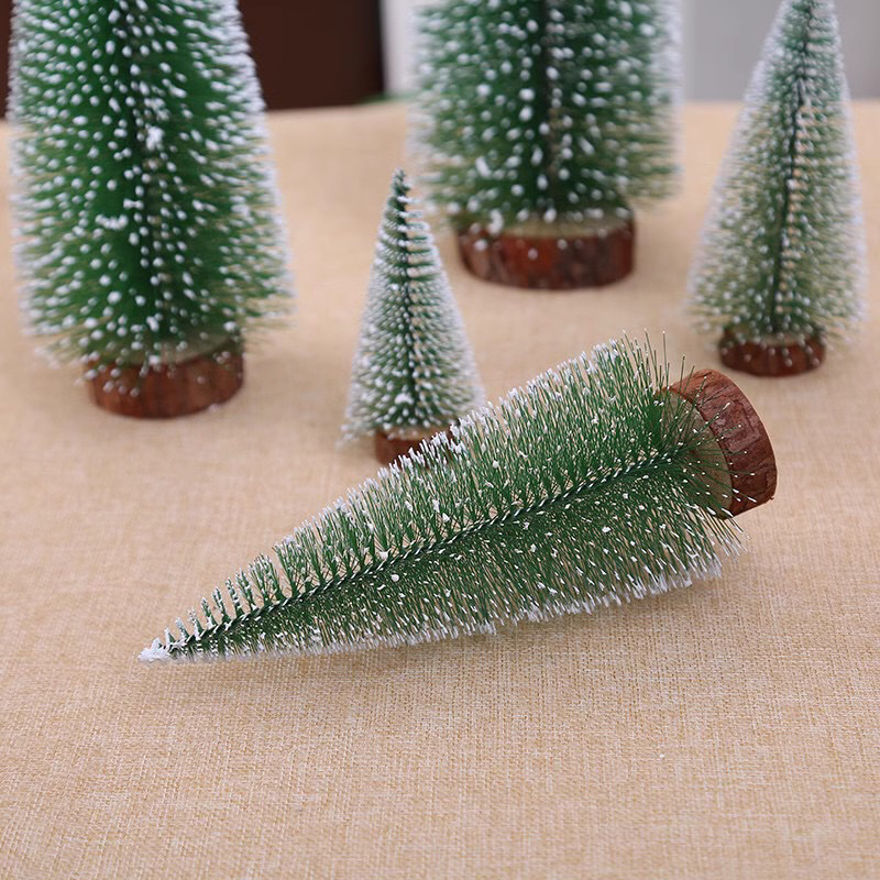 Mini Árvore de Natal pinheirinho Decoração Natalina Madeira Enfeite de Natal 15cm - 20cm