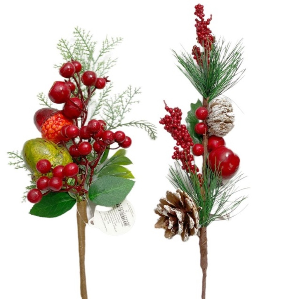 artificiais de natal bagas vermelhas bolhas pick natalino azevinhos c nozes24CM-30CM-32CM -43cm -50CM decorações